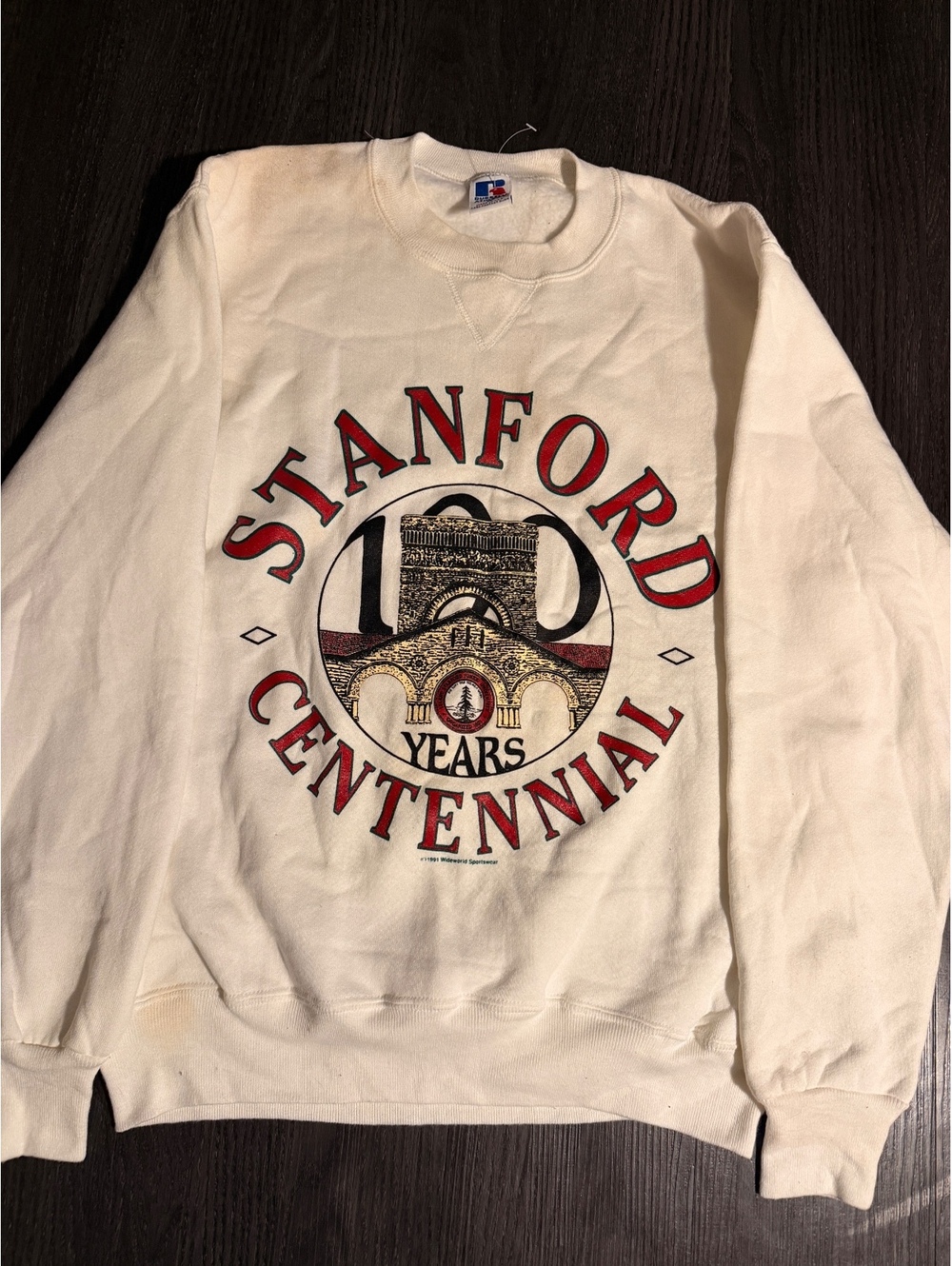 Vintage 1991 Stanford Centennial Russell Crewneck M